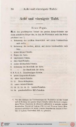 Acht und vierzigste Tafel / Tabula Quadragesima Octav