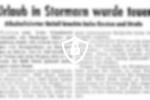 Urlaub in Stormarn wurde teuer
