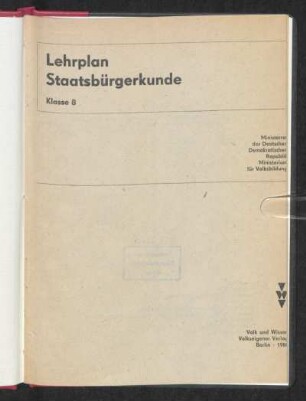 1980: Klasse 8