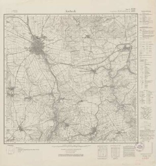 4719 (alte Nr.: 2731) Korbach, Meßtischblatt (4cm - Karte)