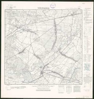 Meßtischblatt 2412 : Schlichtingsheim, 1937 : Schlichtingsheim. - Hrsg. 1894, bericht. 1933. - 1:25000. - [Berlin]: Reichsamt für Landesaufnahme, 1937. - 1 Kt.