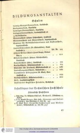 Bildungsanstalten