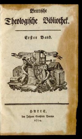 Erster Band: Brittische Theologische Bibliothek