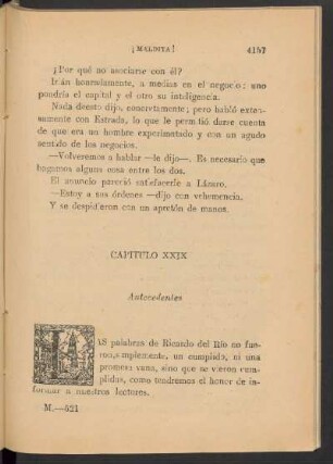 Capítulo XXIX - Antecedentes