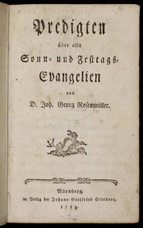 Predigten über alle Sonn- und Festtags-Evangelien