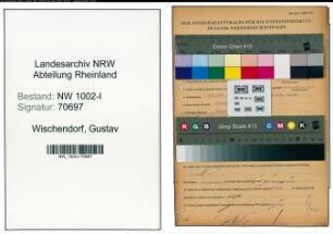 Entnazifizierung Gustav Wischendorf , geb. 06.05.1885 (Ingenieur)