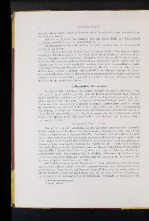 c) Nasenhöhle, Cavum nasi.