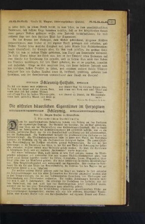 Die altfreien bäuerlichen Eigentümer im Herzogtum Schleswig. II. Die rechtlichen Verhältnisse.