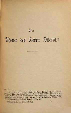 Lessing's Werke, 11,2. Kleinere Schriften zur dramatischen Poesie und zur Fabel, 2
