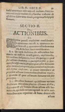 Sectio II. De Actionibus