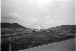 Burladingen von Westen, Dampflok 21