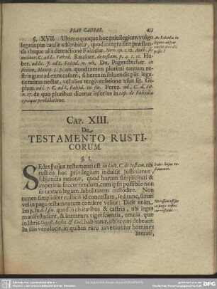 Cap. XIII. De Testamento Rusticorum
