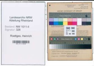 Entnazifizierung Heinrich Roettges , geb. 03.09.1897 (Nachtwaechter)