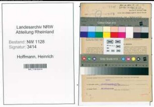 Entnazifizierung Heinrich Hoffmann , geb. 15.02.1913 (Polizist)