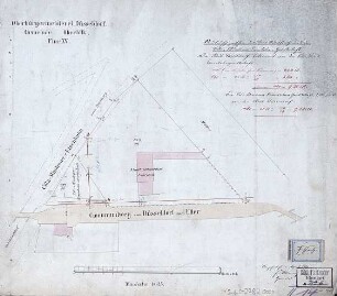 Oberbürgermeisterei Düsseldorf. Gemeinde Oberbilk. Flur XV.