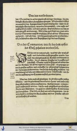 Von der Communion.
