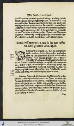 Von der Communion.