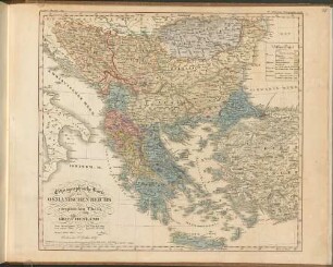 Ethnographische Karte des Osmanischen Reichs europäischen Theils und von Griechenland