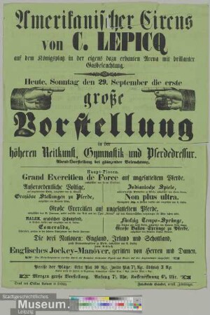 Amerikanischer Circus von C. Lepicq