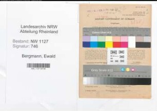 Entnazifizierung Ewald Bergmann , geb. 14.01.1905 (Angestellter)