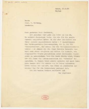 Brief an Willy Rehberg : 19.03.1930
