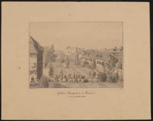 Ansichtskarte von "Göthe's Hausgarten zu Weimar" von Helene und Alfred von Nostitz an Hofmannsthal
