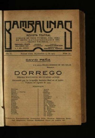 Dorrego : drama històrico en cuatro actos