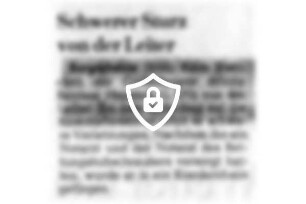 Schwerer Sturz von der Leiter