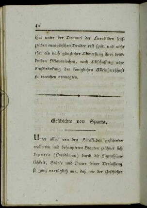 Geschichte von Sparta.
