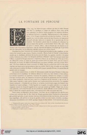 2: La fontaine de Pérouse