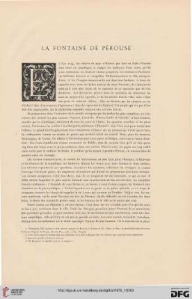 2: La fontaine de Pérouse