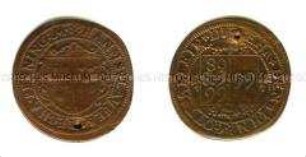 Deutschland, Nürnberger Rechenpfennig von Hans Lauffer