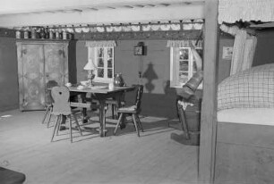 Spreewaldmuseum Lehde. Bauernzimmer : Muzej pod hołym njebjom na Lědach. Burska stwa : Lehde / Lědy