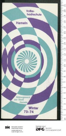Programm 1. Semester 1973/1974