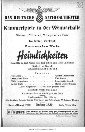Heimlichkeiten