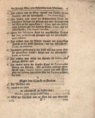 II. Gegen den marckt zu standen