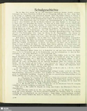 Schulgeschichte