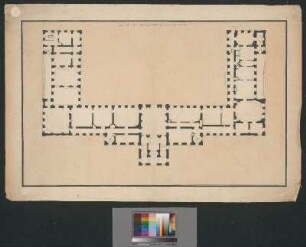Entwurf einer Schlossanlage (Grundriss, Erdgeschoss)