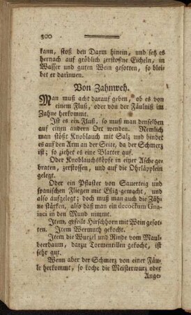Von Zahnweh