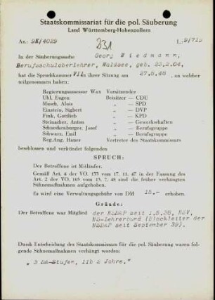 Wiedmann, Georg