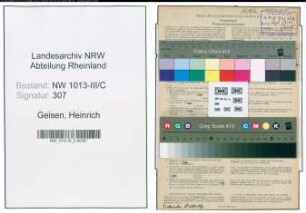 Entnazifizierung Heinrich Geisen , geb. 09.08.1901 (Haendler)