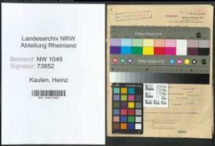 Entnazifizierung Heinz Kaulen , geb. 23.11.1919 (Arbeiter)