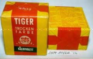 Packung mit "Tiger TRockenfarbe", Kalkviolett