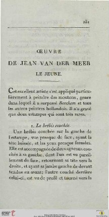Oeuvre de Jean van der Meer le jeune