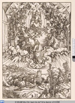 Johannes vor Gottvater und den Ältesten