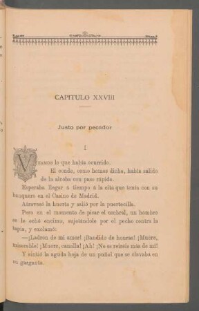 Capítulo XXVIII - Justo por pecador