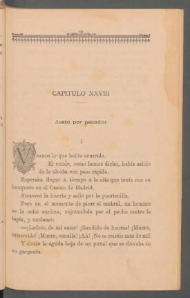 Capítulo XXVIII - Justo por pecador