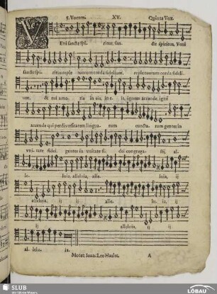 XV. Veni sancte spiritus
