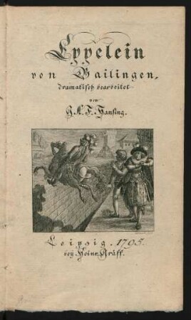 Eppelein von Gailingen : dramatisch bearbeitet