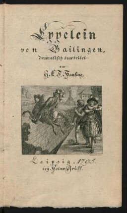 Eppelein von Gailingen : dramatisch bearbeitet